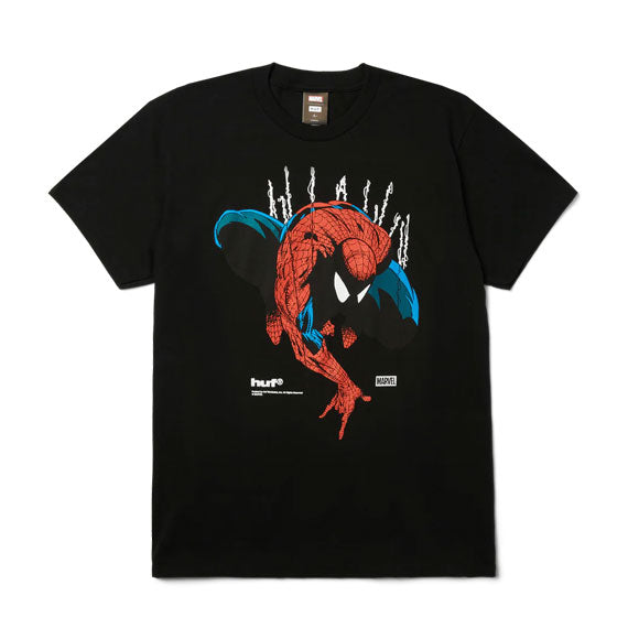Huf x Spiderman Perception Short Sleeve T-Shirt Black