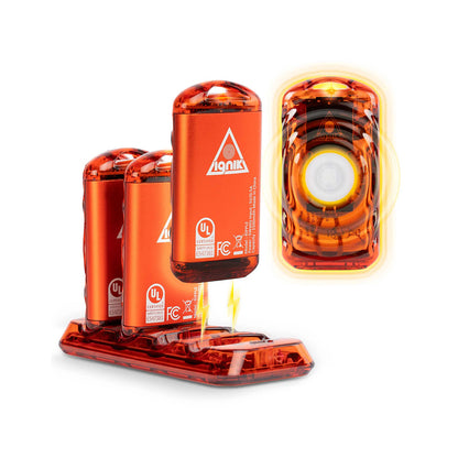 Ignik Ripple Rechargeable Hand Warmers 4-pack Lava Orange