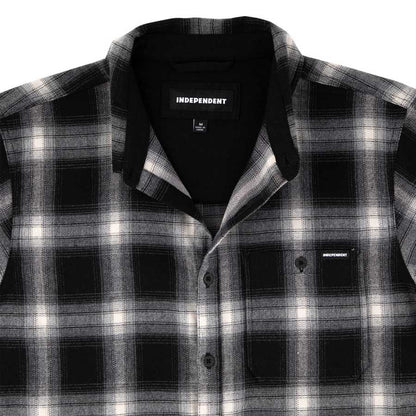 Independent Belmont Short Sleeve Flannel Black/Smoke