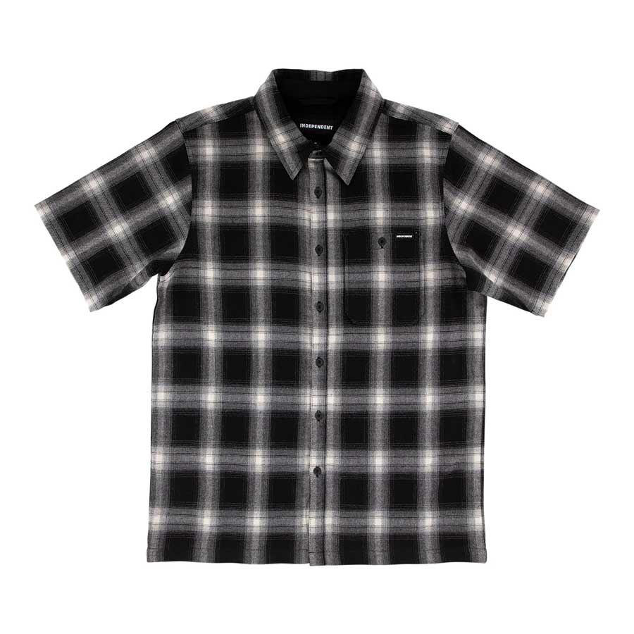 Independent Belmont Short Sleeve Flannel Black/Smoke