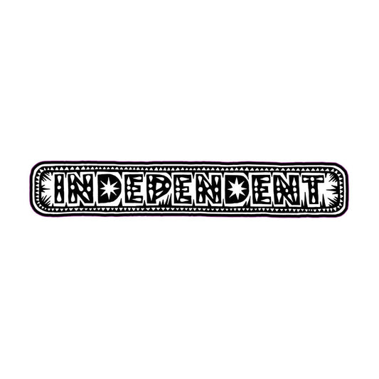 Independent Husky Bar Black/White 8in Sticker