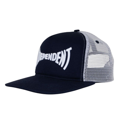 Independent Mesh Trucker Span - White/Navy
