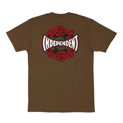 Independent Rose Span T-Shirt - Dark Chocolate
