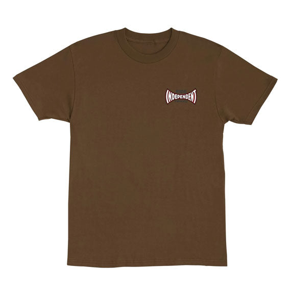 Independent Rose Span T-Shirt - Dark Chocolate