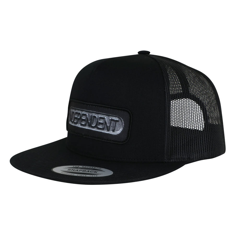 Independent Sand Cast Snapback Black