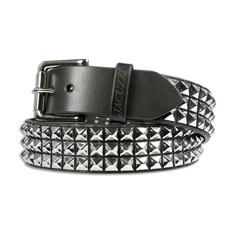 Jacuzzi PU Leather Studded Belt Black