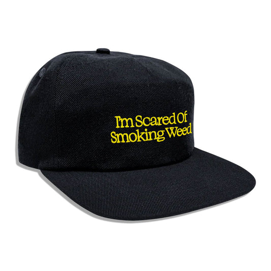Jacuzzi Scared of Smoking Weed Hat Black
