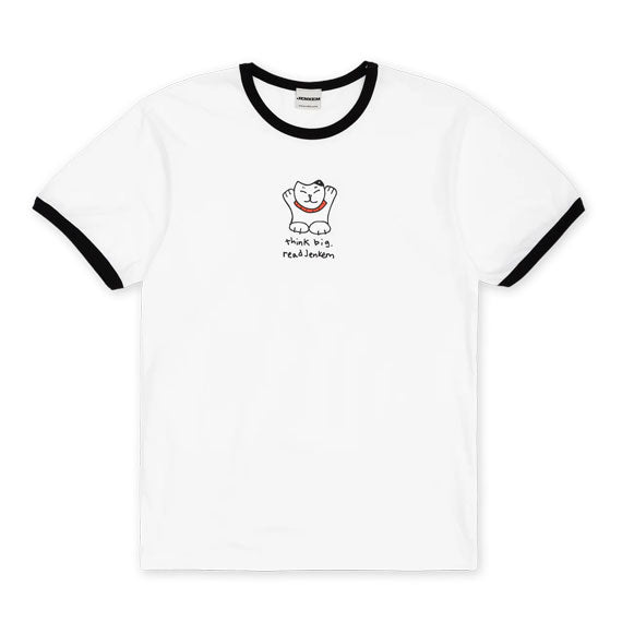 Jenkem Think Big Ringer T-Shirt White