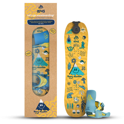 Jones Kid's Happy Mountain Snowboard Package Yellow 2026
