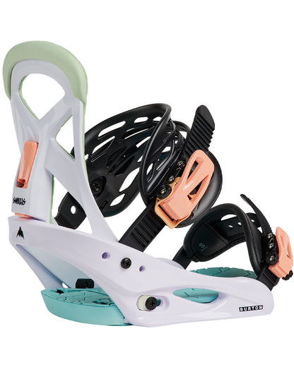 Burton Kids' Smalls Re:Flex Snowboard Bindings White/Multi 2027