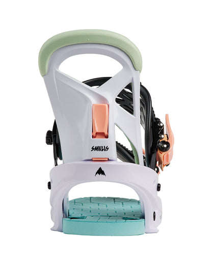 Burton Kids' Smalls Re:Flex Snowboard Bindings White/Multi 2027