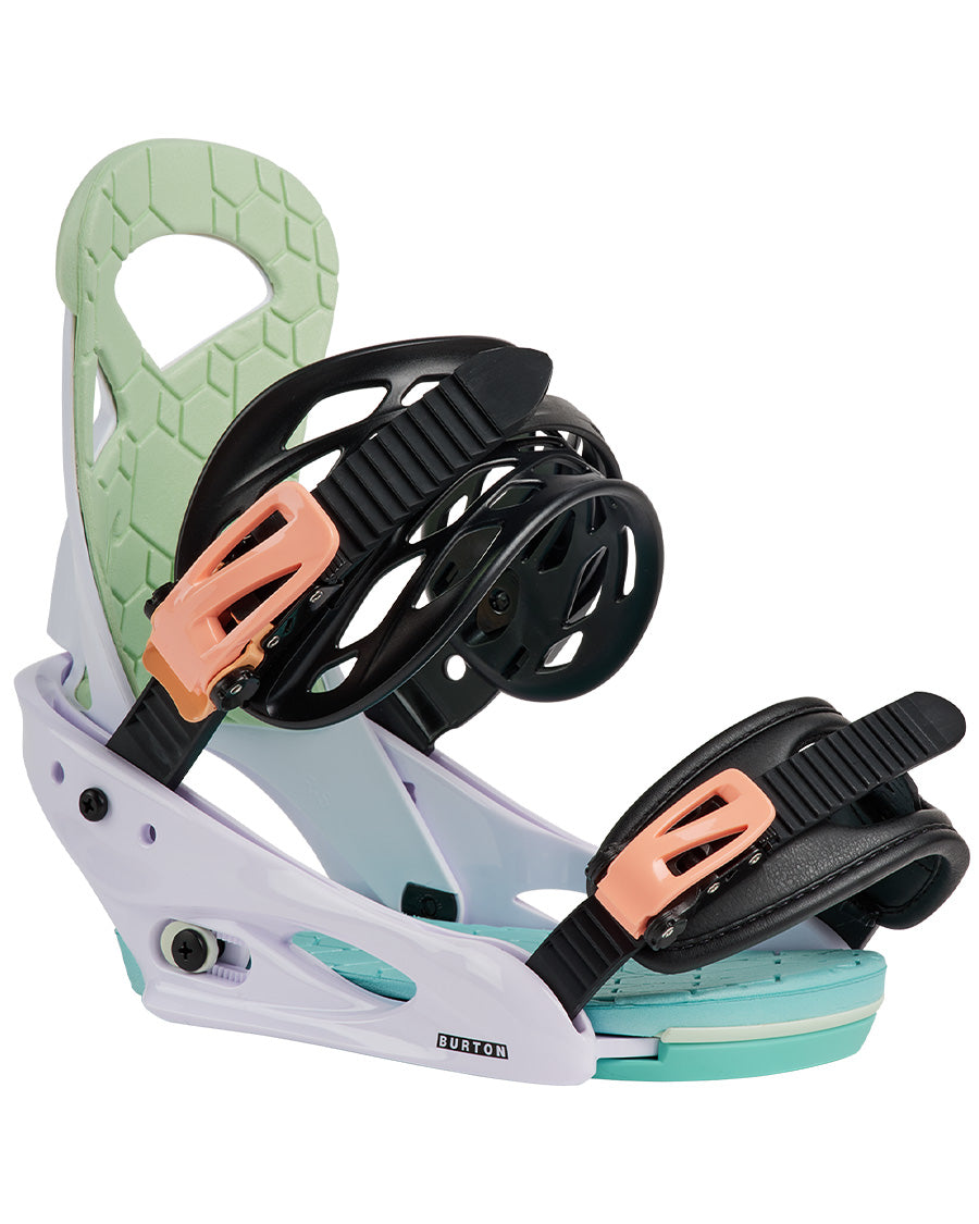 Burton Kids' Smalls Re:Flex Snowboard Bindings White/Multi 2027