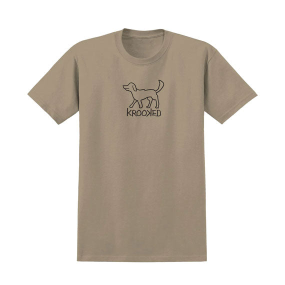 Krooked El Perro Short Sleeve T-Shirt Sand