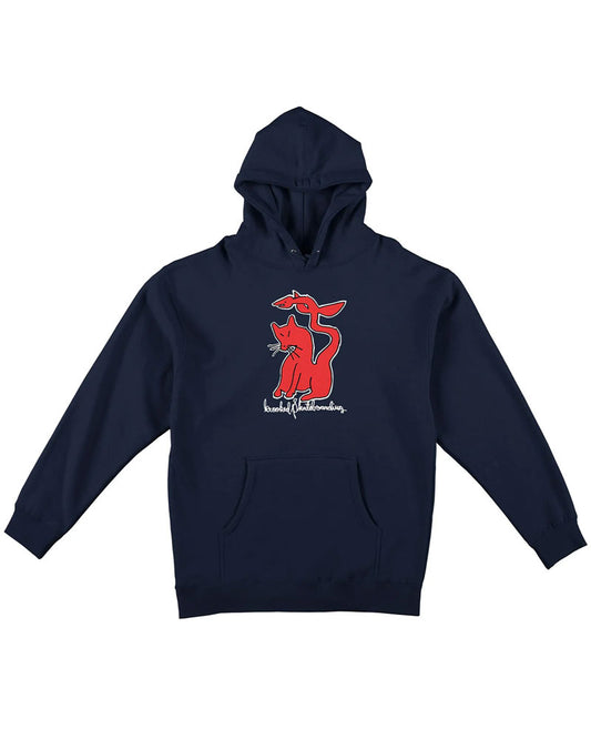 Krooked Kat Serpent Hoodie Navy/Red