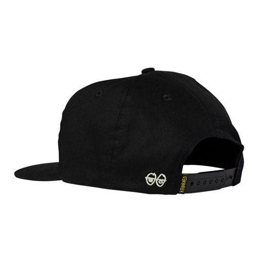 Krooked Side Eyes Snapback Hat - Black