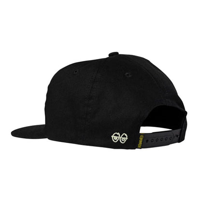 Krooked Side Eyes Snapback Hat - Black