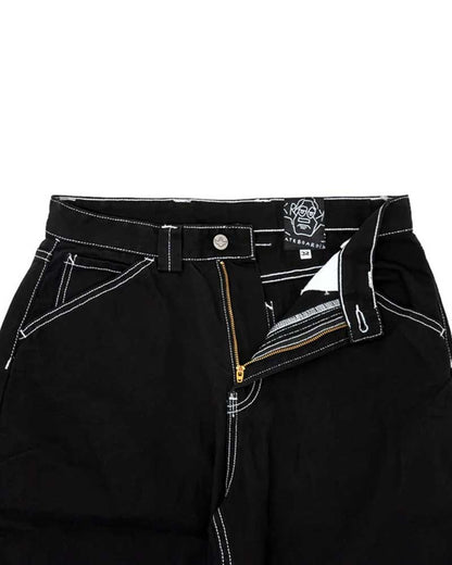 Krooked Sun Heart Carpenter Pant Black/Yellow