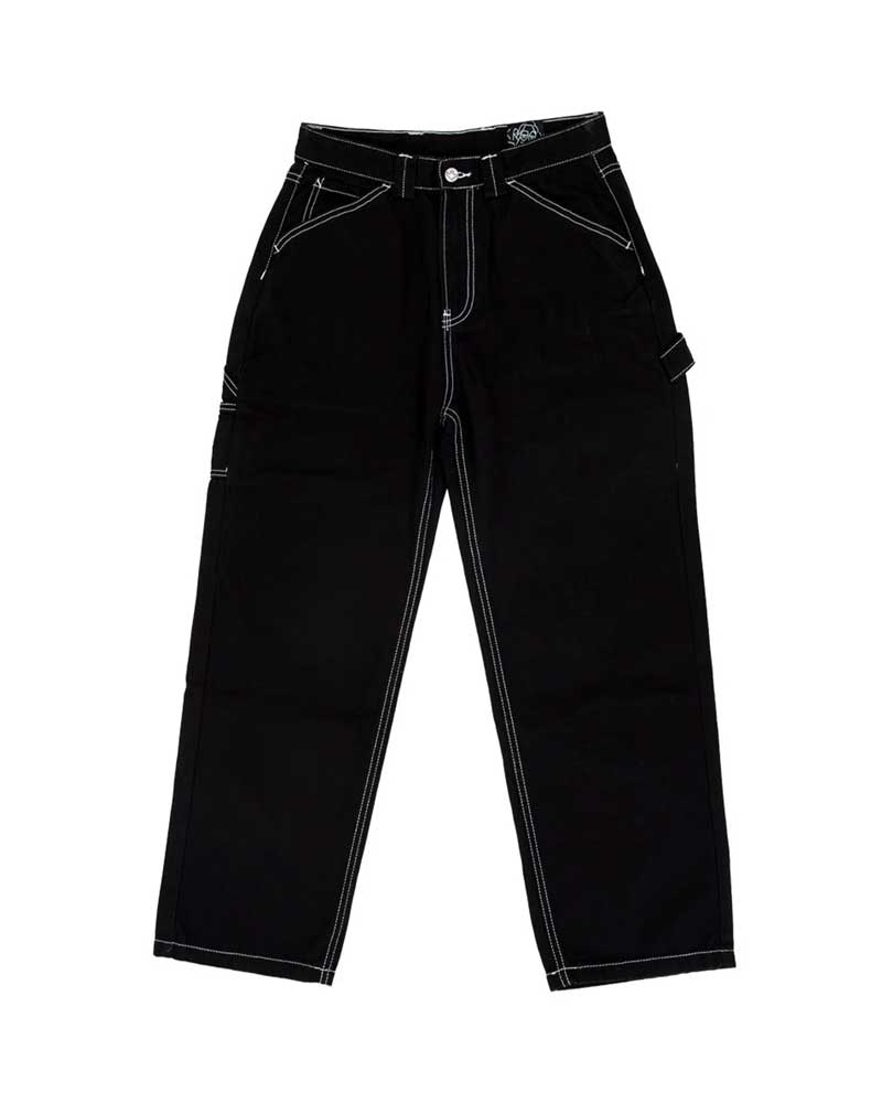 Krooked Sun Heart Carpenter Pant Black/Yellow