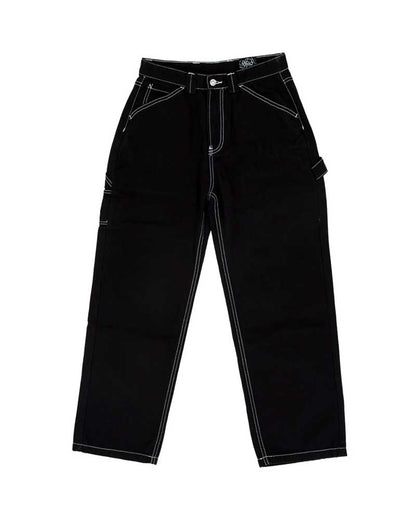 Krooked Sun Heart Carpenter Pant Black/Yellow