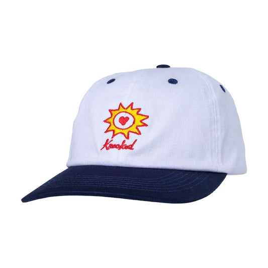 Krooked Sun Heart Snapback Cap White/Navy