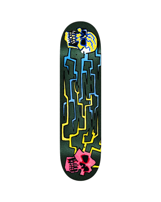 Krooked Worrest Skulls and Bolts Twin Tail Slick Deck