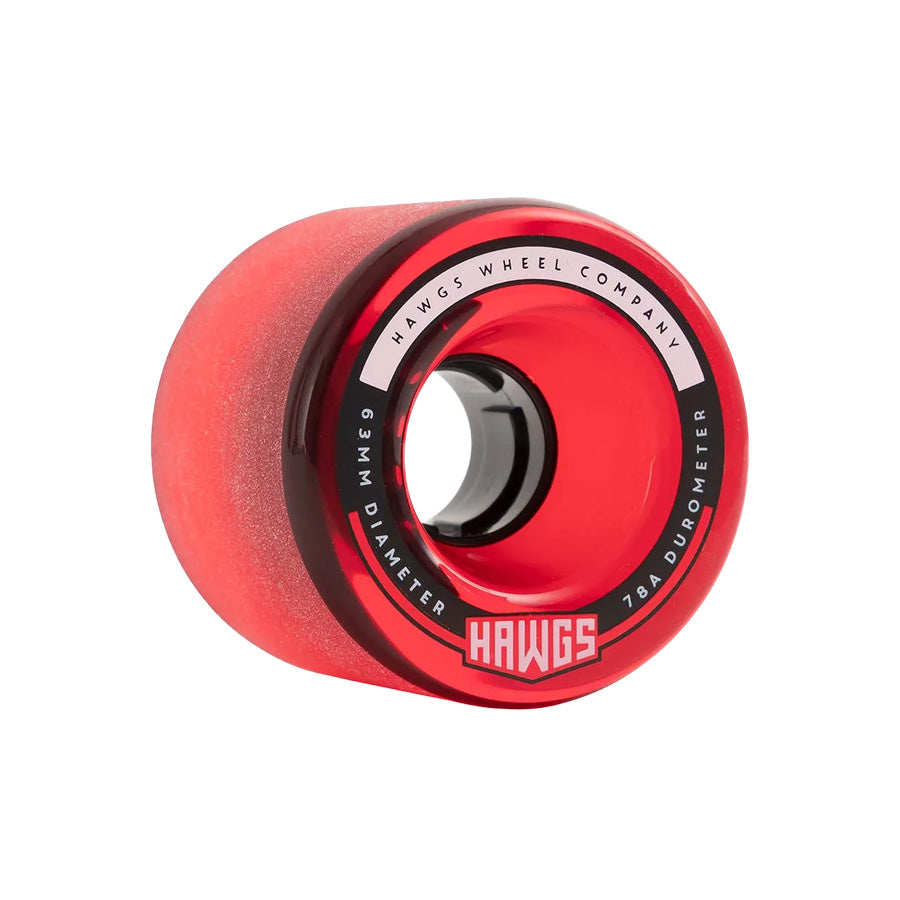 Landyahctz Fatty Hawgs Clear Red 78A Wheels 63mm – The Source