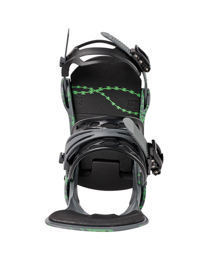 Burton Men's Cartel Re:Flex Snowboard Bindings Gray/Green Voltage 2027