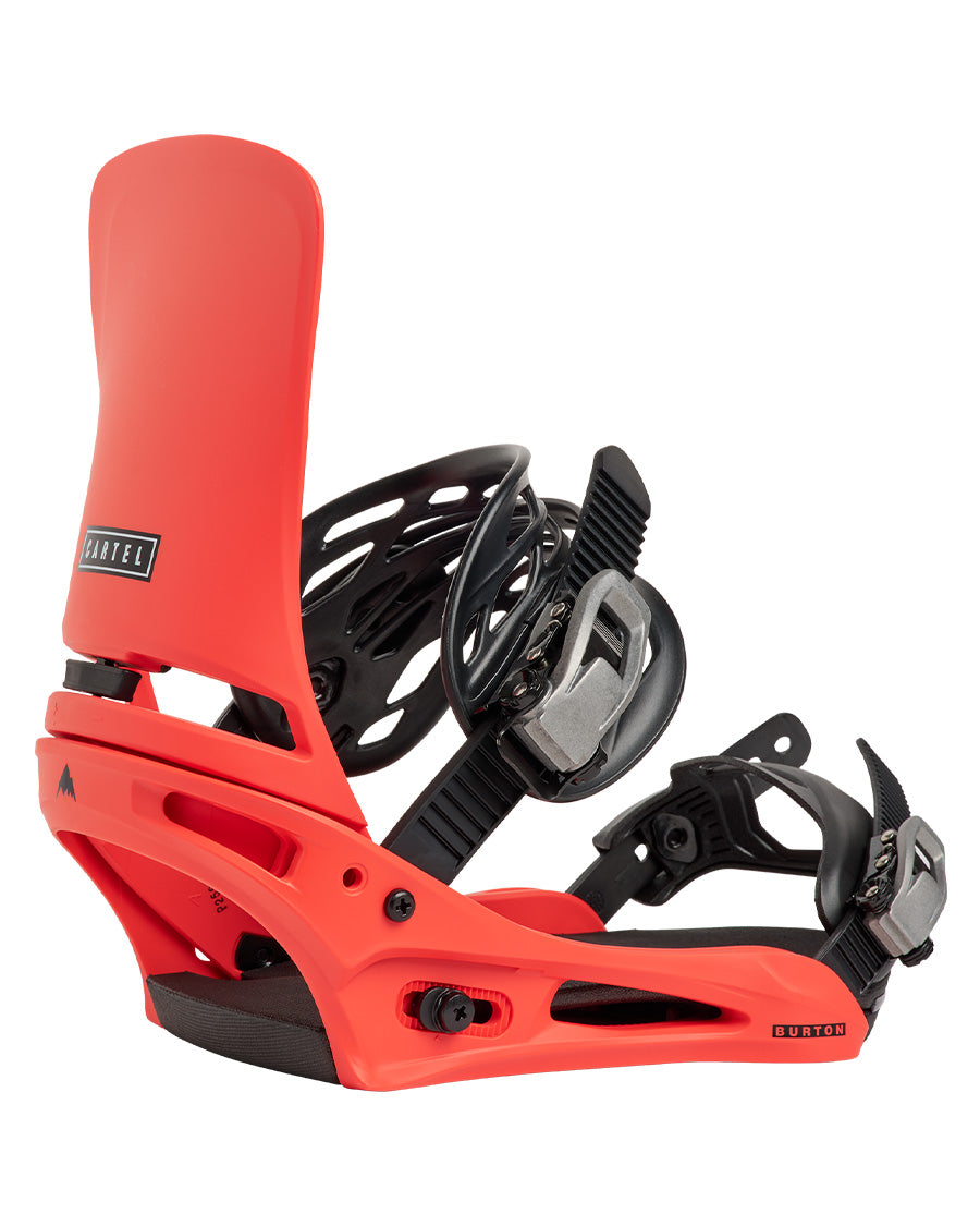 Burton Men's Cartel Re:Flex Snowboard Bindings Hot Tamale 2027