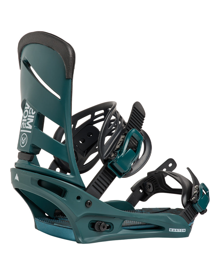 Burton Men's Mission Re:Flex Snowboard Bindings Atlantic Teal 2027