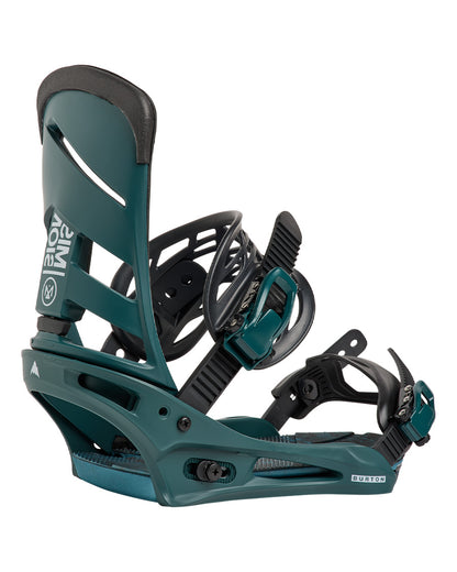 Burton Men's Mission Re:Flex Snowboard Bindings Atlantic Teal 2027