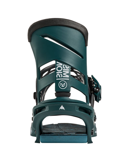 Burton Men's Mission Re:Flex Snowboard Bindings Atlantic Teal 2027