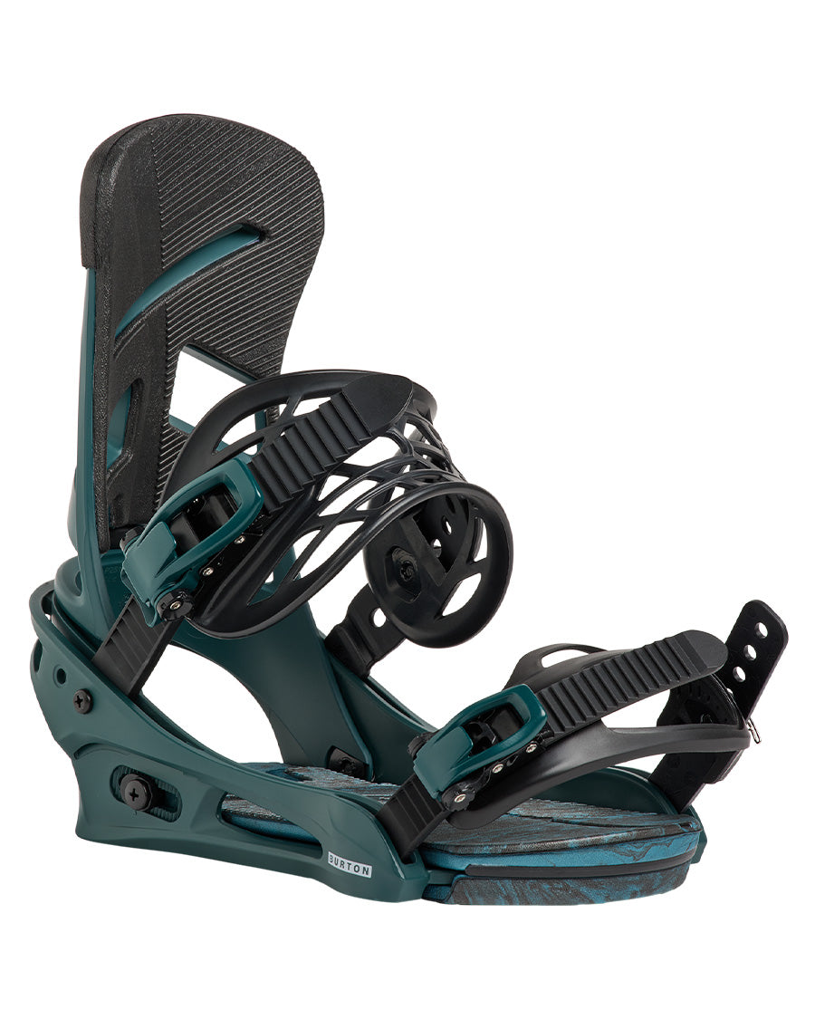 Burton Men's Mission Re:Flex Snowboard Bindings Atlantic Teal 2027