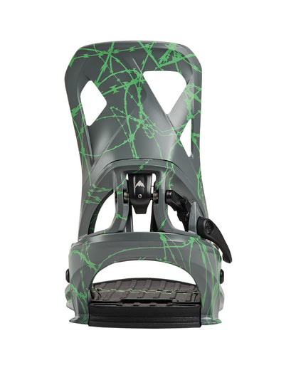 Burton Men's Step On® Re:Flex Snowboard Bindings Gray/Green Voltage 2027