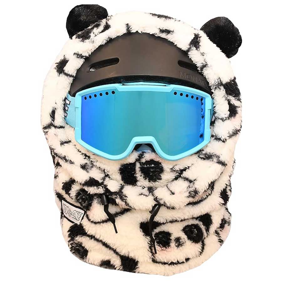 Mdxone Kids Over The Helmet Balaclava Soft Plush Pandas