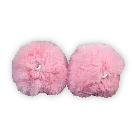 Mdxone Kids Pair of Balaclava Pom Poms Pink