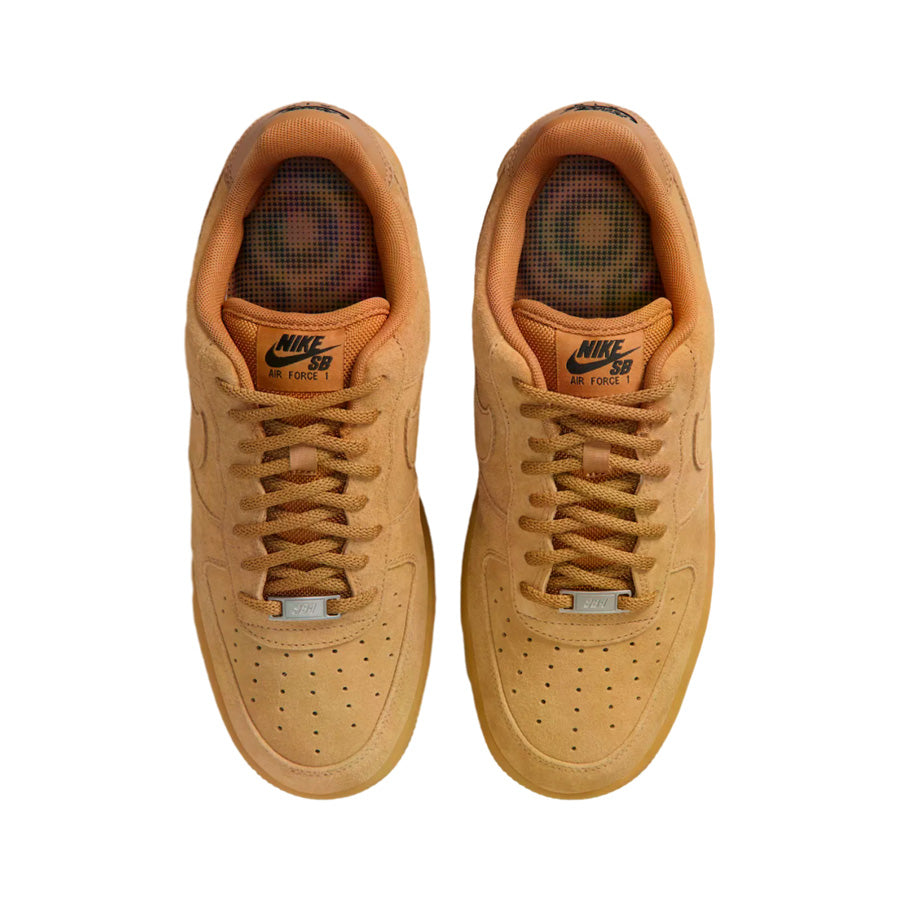 Nike SB Air Force 1 Shoe Flax/Flax-Black-Gum Light Brown
