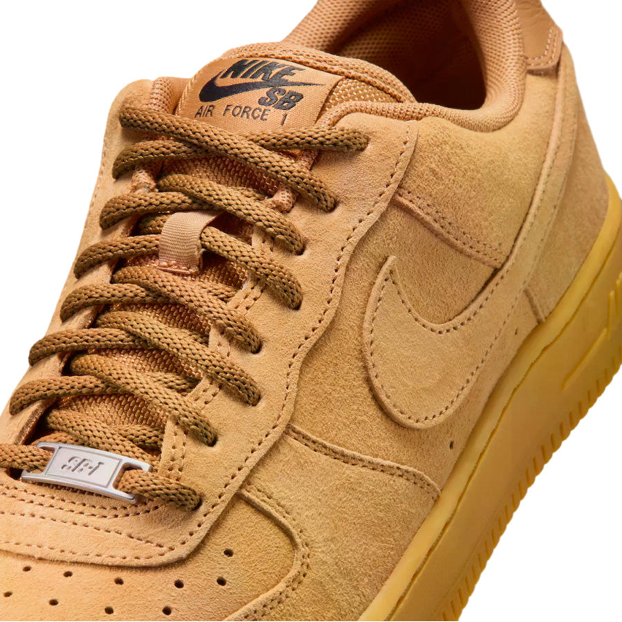 Nike SB Air Force 1 Shoe Flax/Flax-Black-Gum Light Brown