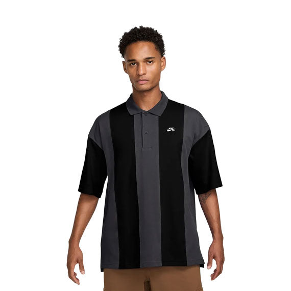 Nike SB Break Polo Black/Dark Smoke Stripe