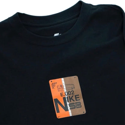Nike SB Bus Pass Long Sleeve T-Shirt Black/Safety Orange