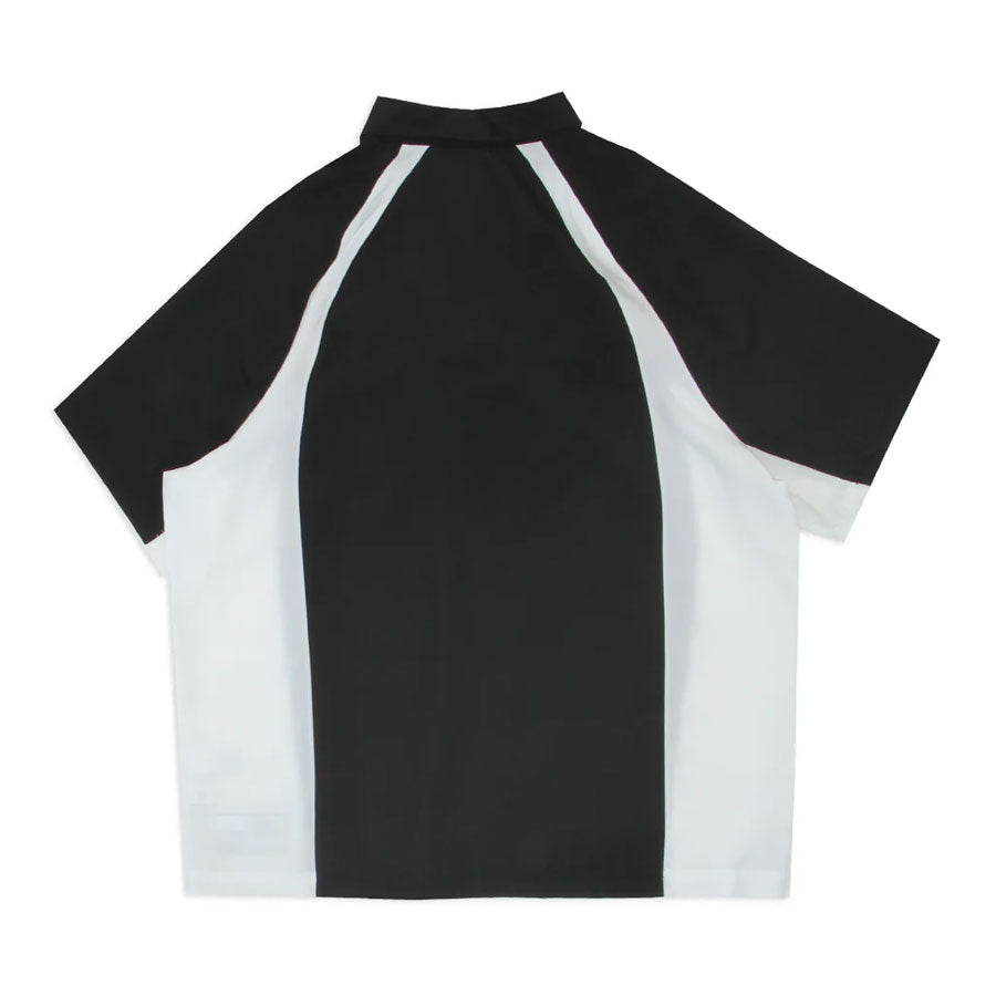 Nike SB Dri-FIT Woven Short-Sleeve Bowler Shirt - Black/White