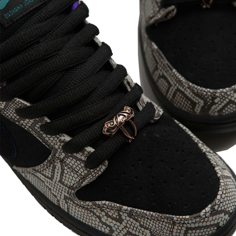 Nike SB Dunk Low Pro Shoe String / Black- Bright Spruce- Fierce Purple