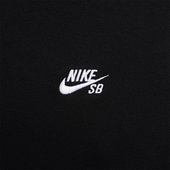 Nike SB Essential Logo Fleece Pullover Hoodie Black/White