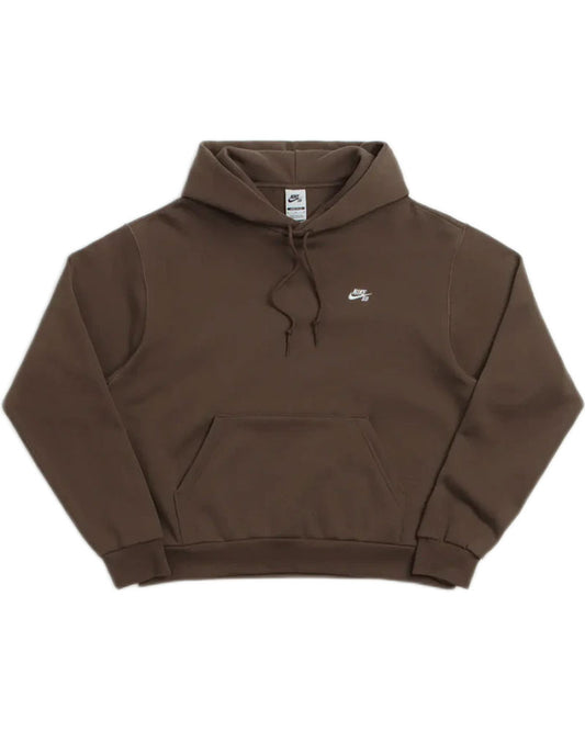Nike SB Essential Logo Fleece Pullover Hoodie Dark Hazel/White