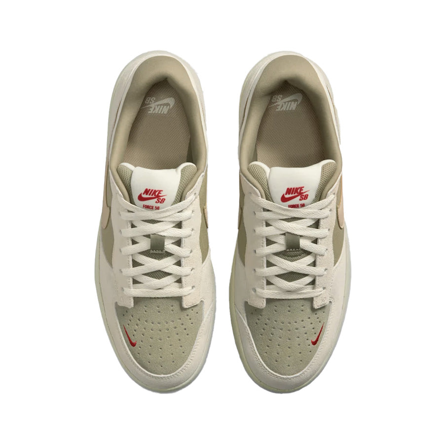 Nike SB Force 58 Shoe Coconut Milk/Linen-Neutral Olive