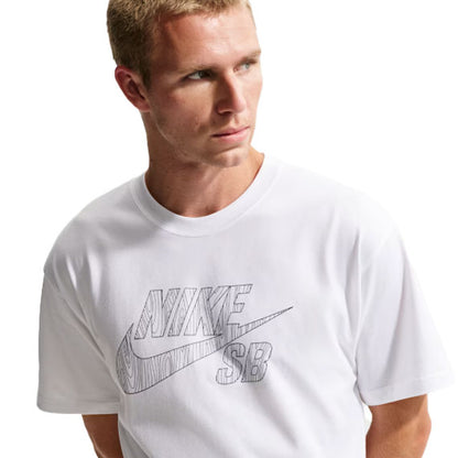 Nike SB LSE Logo Fill T-Shirt White/Neutral Olive