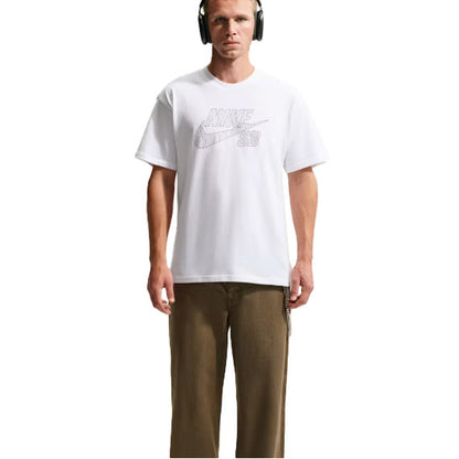 Nike SB LSE Logo Fill T-Shirt White/Neutral Olive