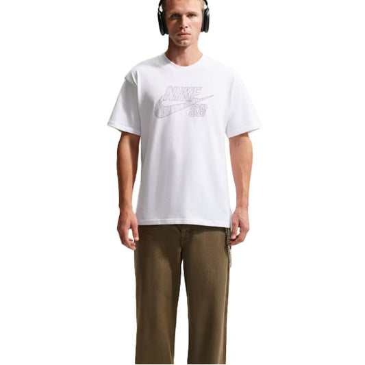 Nike SB LSE Logo Fill T-Shirt White/Neutral Olive
