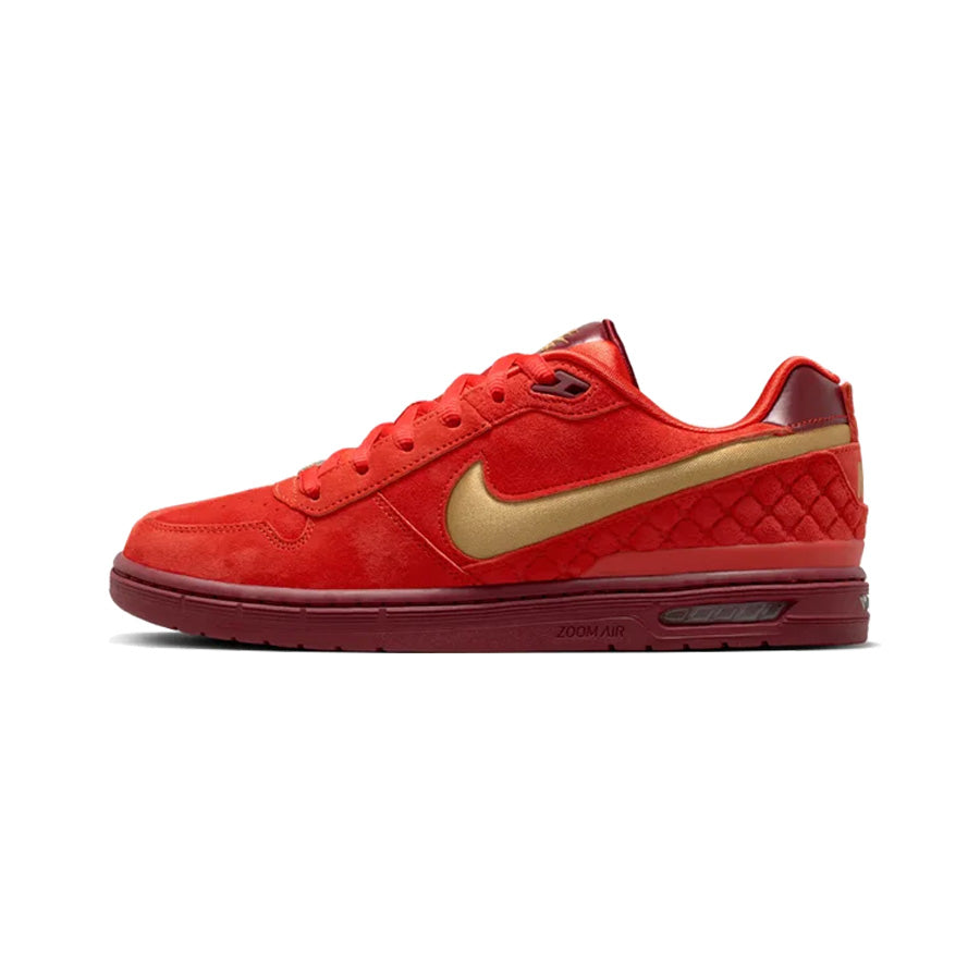 Nike SB P Rod Zoom Air Low Show Habanero Red/Club Gold-Team Red