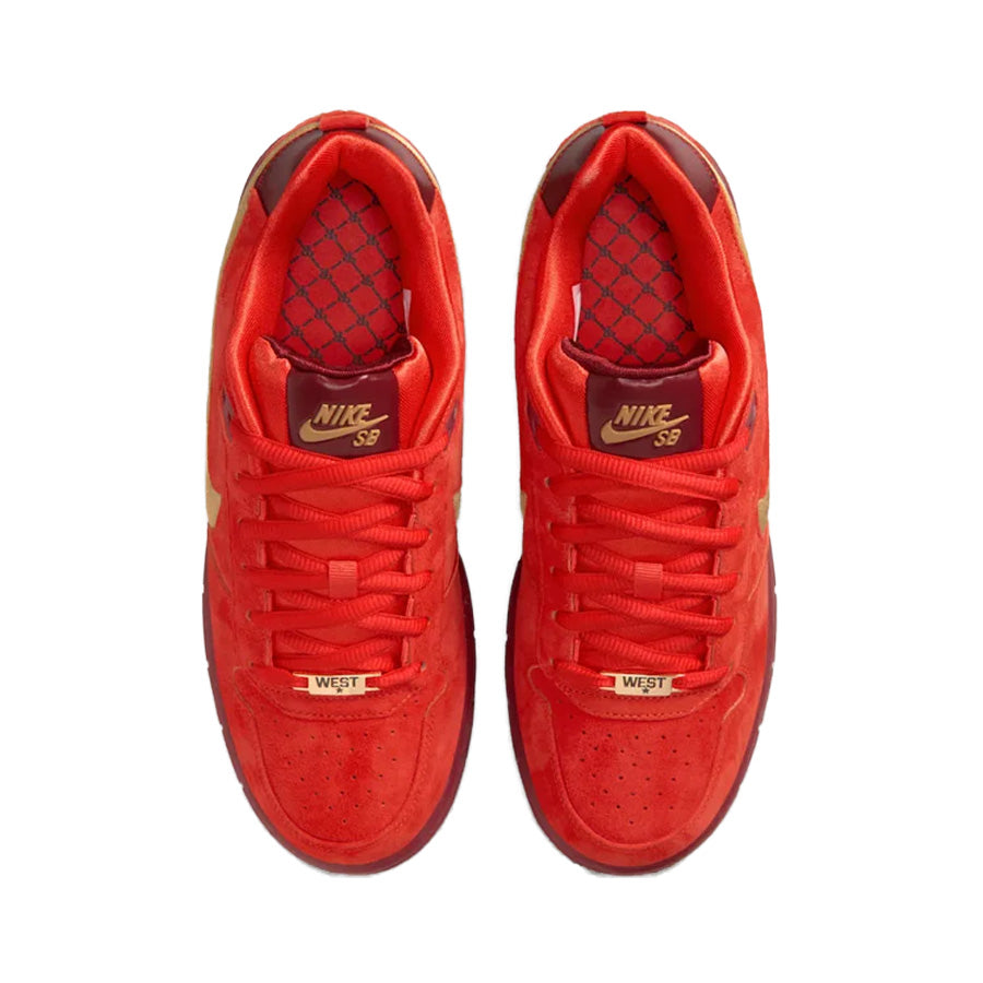 Nike SB P Rod Zoom Air Low Show Habanero Red/Club Gold-Team Red