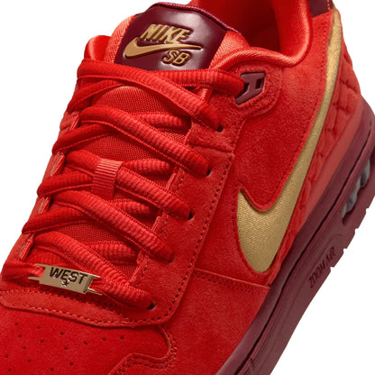 Nike SB P Rod Zoom Air Low Show Habanero Red/Club Gold-Team Red